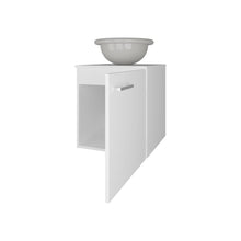 Mueble Lavamanos Clyde, Blanco Duqueza, Incluye Lavamanos Vessel Sabina ZF