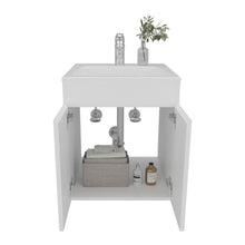 Mueble Para Lavamanos Meka, Blanco Duqueza, Incluye Lavamanos Praia 45 ZF