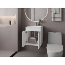 Mueble Para Lavamanos Meka, Blanco Duqueza, Incluye Lavamanos Praia 45 ZF