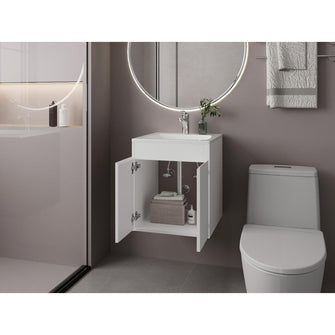 Mueble Para Lavamanos Meka, Blanco Duqueza, Incluye Lavamanos Praia 45 ZF