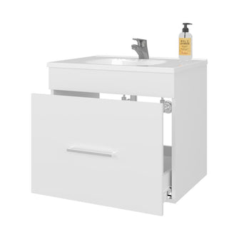 Mueble Para Lavamanos Hatta, Blanco Duqueza, Incluye Lavamanos Praia 60 ZF