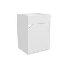 Mueble Para Lavamanos Flotante Betel, Blanco Duqueza, Incluye Lavamanos Plastiglas Floresta 40 ZF