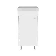 Mueble para Lavamanos Rivera, Blanco Duqueza, con patas en acero y con gran espació para colocar objetos ZF