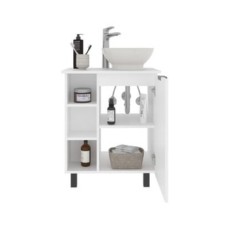 Mueble Para Lavamanos Alegra, Blanco Duqueza, Incluye Lavamanos Vessel Sabina ZF
