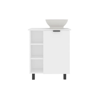 Mueble Para Lavamanos Alegra, Blanco Duqueza, Incluye Lavamanos Vessel Sabina ZF