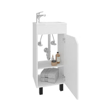 Mueble Para Lavamanos Betel, Blanco, Incluye Lavamanos Plastiglas Floresta 40 ZF