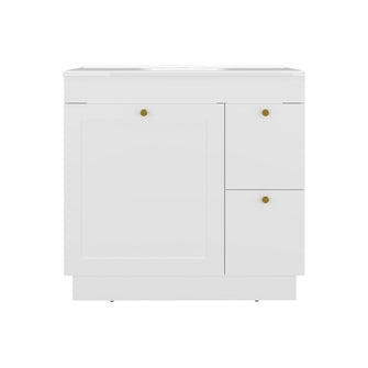 Mueble Para Lavamanos Baluarte, Blanco Duqueza, Incluye lavamanos Praia 36 ZF