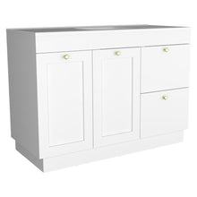 Mueble Para Lavamanos Baluarte, Blanco Duqueza, Incluye lavamanos Praia 48 ZF
