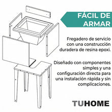 Mueble De Lavado Independiente Barium, Kronos Blanco, Con orificio para drenaje incluye lavamanos no grifería ZF
