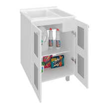 Mueble para Lavamanos Haysi, Kronos Blanco, Dos puertas abatibles y entrepaño, incluye lavamanos ZF