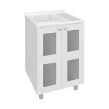 Mueble para Lavamanos Haysi, Kronos Blanco, Dos puertas abatibles y entrepaño, incluye lavamanos ZF