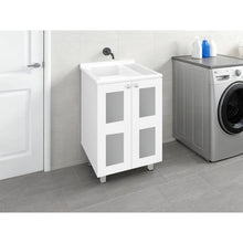 Mueble para Lavamanos Haysi, Kronos Blanco, Dos puertas abatibles y entrepaño, incluye lavamanos ZF