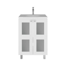 Mueble para Lavamanos Haysi, Blanco, Dos puertas abatibles y entrepaño, incluye lavamanos ZF