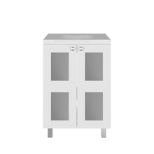 Mueble para Lavamanos Haysi, Blanco, Dos puertas abatibles y entrepaño, incluye lavamanos ZF