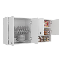 Gabinete Superior Cantabria 120, Kronos Blanco, con Cuatro Puertas Batientes ZF