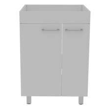 Mueble de Aseo Binil, Blanco, Dos Puertas con Espacio Inferior Multiusos