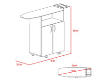 Mesa Para Planchar Tambo, Blanco, con Amplia Superficie y Forro Acolchado Ajustable