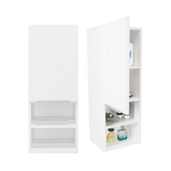 Gabinete de Baño Real, Blanco, con Tres Entrepaños ZF X2