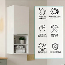 Gabinete de Baño Real, Blanco, con Tres Entrepaños ZF