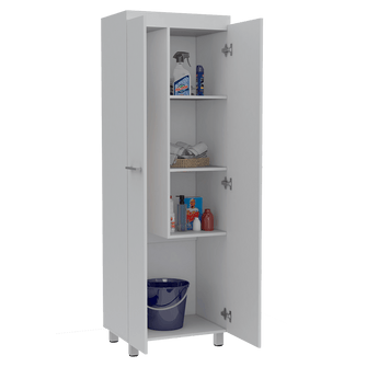 Mueble de Aseo Wayú, Blanco, con Gran Capacidad de Almacenamiento