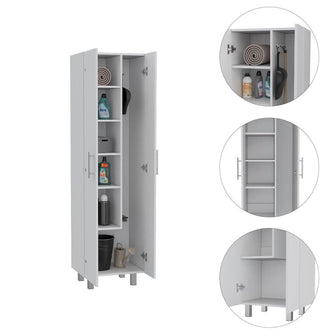 Mueble de Aseo Romana, Blanco Perla, con Cinco Entrepaños Organizadores ZF