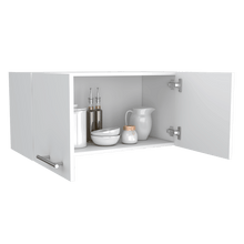 Mueble Sobre Campana Delfi, Blanco, con Dos Puertas Batientes