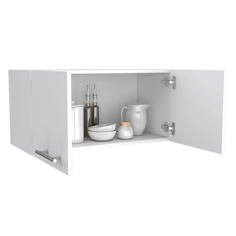 Mueble Sobre Campana Delfi, Blanco, con Dos Puertas Batientes