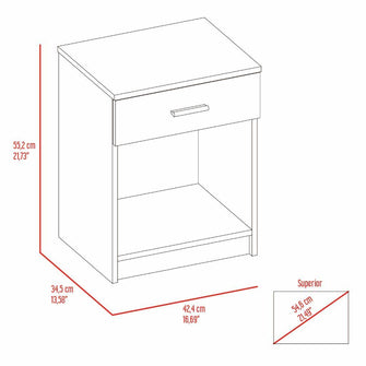 Combo Para Habitación Almada, Incluye Panel de Tv y Mesa de Noche