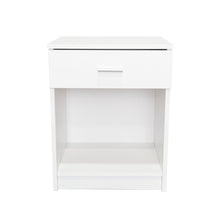 Mesa de Noche Cruella, Blanco, con Un Cajón Deslizable