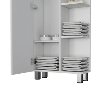Estantería de Baño Mulán, Blanco, con Cinco Entrepaños  ZF