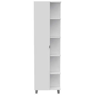 Estantería de Baño Mulán, Blanco, con Cinco Entrepaños  ZF