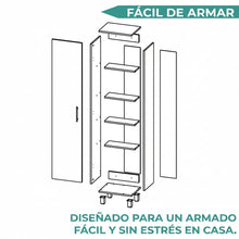 Mueble de Aseo Jalisco, Blanco, Gran Espacio Para Almacenar articulos de Aseo, con Colgadero de Escobas  ZF