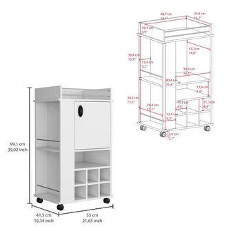 Bar Finland, Blanco Duqueza, Con amplios espacios para ubicar botellas ZF