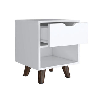 Combo Para Habitación Gema, Incluye Cama - Colchón - Organizador - Mesa de Noche y Espejo