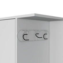 Mueble de Aseo Cruella, Blanco, incluye colgador para escobas ZF