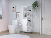 Mueble de Baño Tani, Blanco, con puerta abatible y diseño moderno ZF