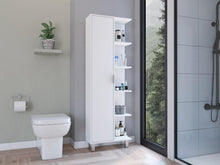 Mueble Auxiliar de Baño Crovic, Blanco, con puerta abatible ZF