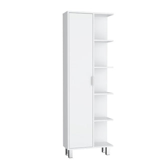 Mueble Auxiliar de Baño Crovic, Blanco, con puerta abatible ZF