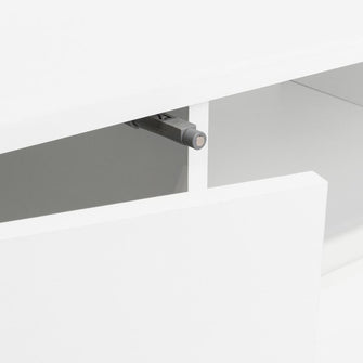 Mesa Para Tv Abni, Blanco, incluye Mueble Superior