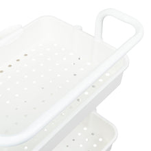 Mueble Auxiliar Multiusos Rolling, Blanco, con Tres niveles y Rodachines Para Su Fácil Desplazamiento