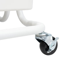 Mueble Auxiliar Multiusos Rolling, Blanco, con Tres niveles y Rodachines Para Su Fácil Desplazamiento