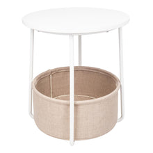 Mesa Auxiliar Kley, Blanco, Ideal Para Espacios Reducidos
