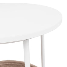 Mesa Auxiliar Kley, Blanco, Ideal Para Espacios Reducidos