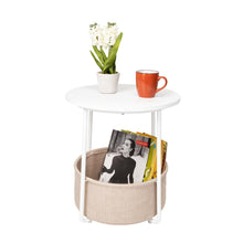 Mesa Auxiliar Kley, Blanco, Ideal Para Espacios Reducidos