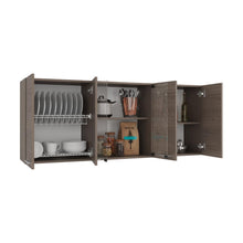 Gabinete Superior Vega, Kronos Cannolo, con Cuatro Puertas Batientes y Dos Puertas en Vidrio ZF