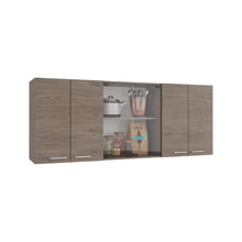 Gabinete Superior Vega, Kronos Cannolo, con Cuatro Puertas Batientes y Dos Puertas en Vidrio ZF