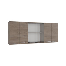 Gabinete Superior Vega, Kronos Cannolo, con Cuatro Puertas Batientes y Dos Puertas en Vidrio ZF