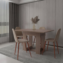 Mesa para Comedor Volder 120, Avellana, con Amplia Superficie, No Incluye Sillas