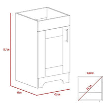 Mueble para Lavamanos Apolis, Chocolate, con Amplio Espacio Interior Para Almacenar Múltiples Productos