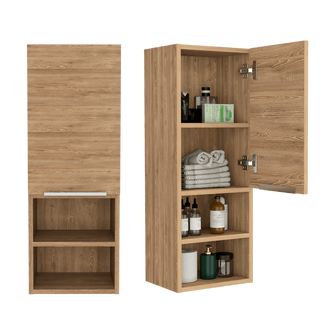 Gabinete de Baño Real, Miel, con Tres Entrepaños ZF X2